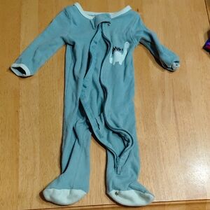 Blue Kids One Piece with Dinosaur Design